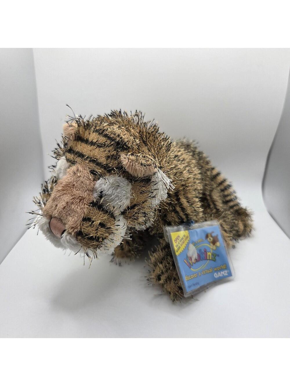 Webkinz Plush Tiger With Sealed Code HM032 Ganz